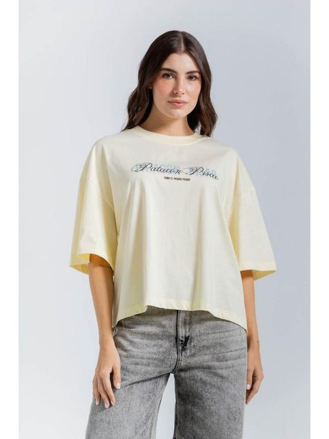 Camiseta Manga Corta Boxy fit Marca A